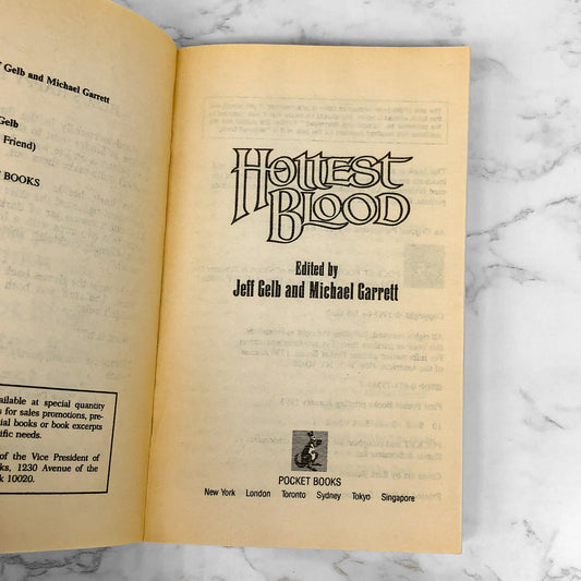 Hot Blood Vol. 3: Hottest Blood edited by Jeff Geld [FIRST PAPERBACK PRINTING] 1993