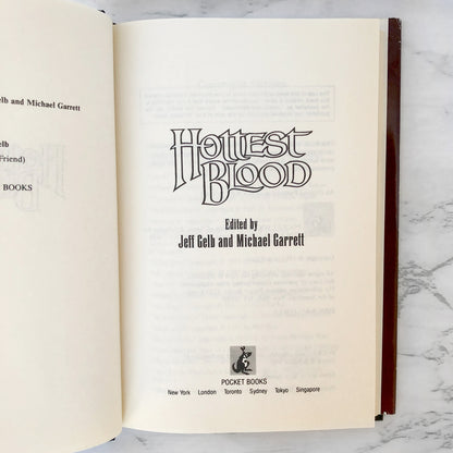 Hottest Blood edited by Jeff Geld & Michael Garrett [1993 HARDCOVER]