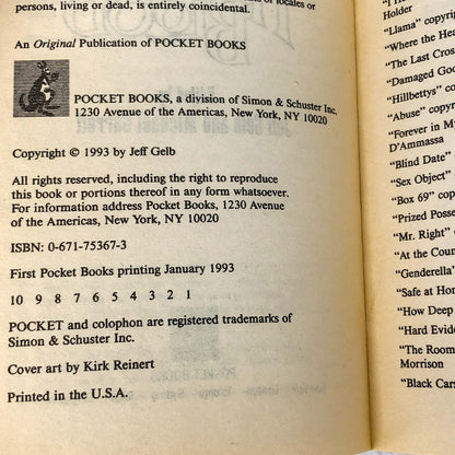 Hot Blood Vol. 3: Hottest Blood edited by Jeff Geld [FIRST PAPERBACK PRINTING] 1993