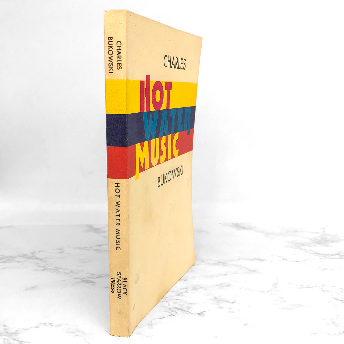 Hot Water Music by Charles Bukowski [FIRST EDITION PAPERBACK] 1985 • 3rd Print • Black Sparrow Press