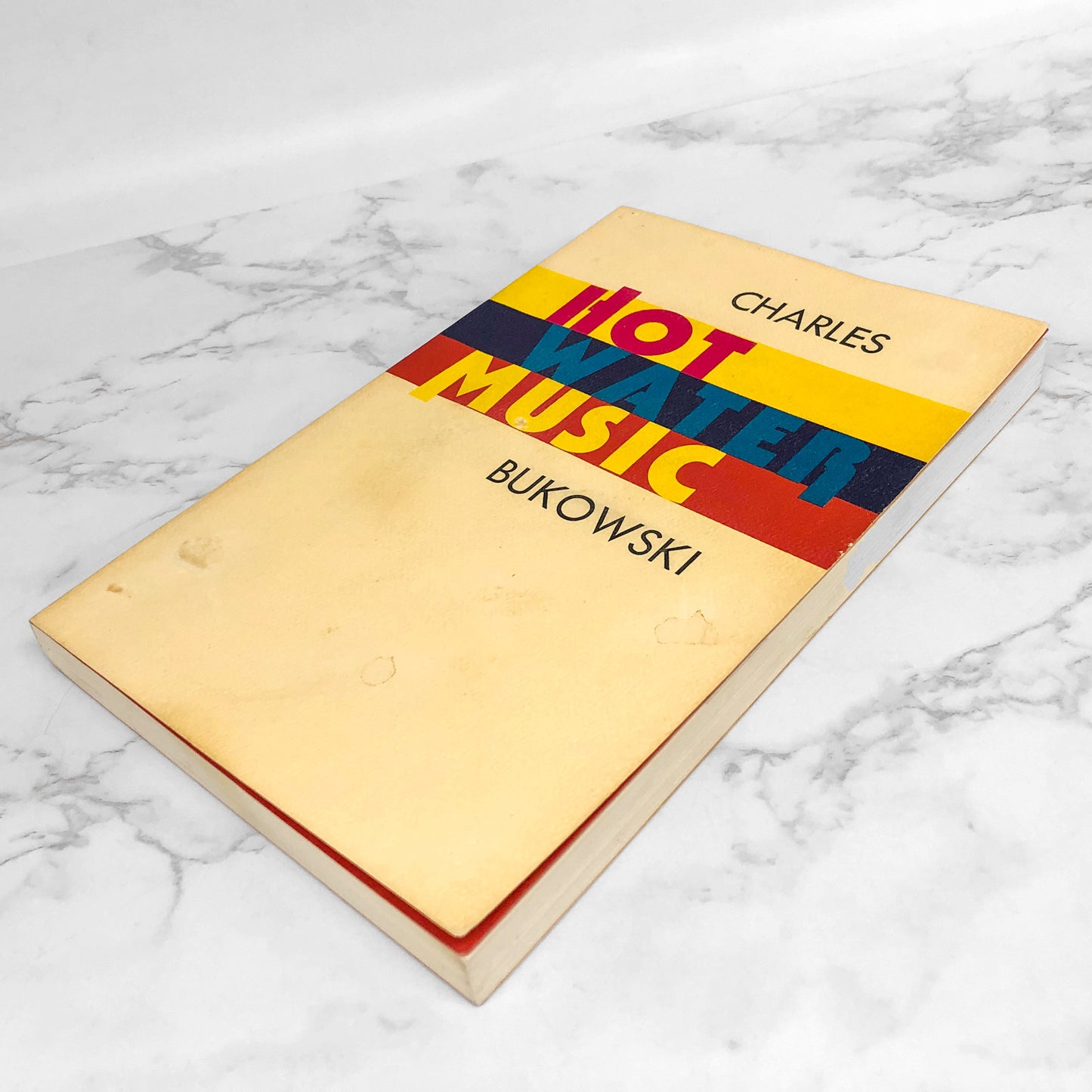 Hot Water Music by Charles Bukowski [FIRST EDITION PAPERBACK] 1985 • 3rd Print • Black Sparrow Press