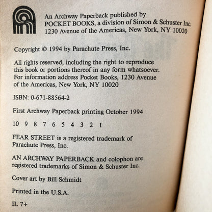 99 Fear Street: The Third Horror by R.L. Stine [1994 PAPERBACK] - Bookshop Apocalypse