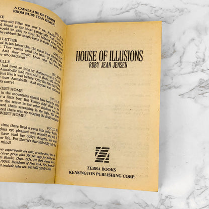 House of Illusions by Ruby Jean Jensen [FIRST PRINTING] 1988 • Zebra Horror