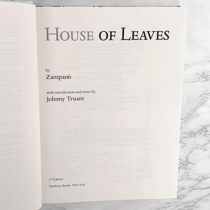 House of Leaves by Mark Z. Danielewski SIGNED! [FIRST EDITION / 2-COLOR HARDCOVER] 2000