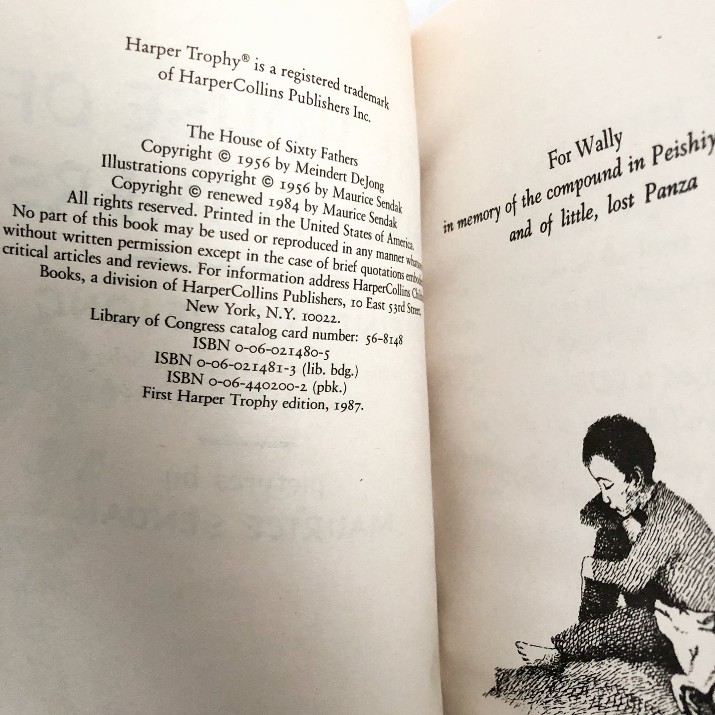 The House of Sixty Fathers by Meindert DeJong & Maurice Sendak [TRADE PAPERBACK / 1987]