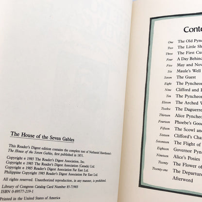 The House of the Seven Gables by Nathaniel Hawthorne [ILLUSTRATED DIGEST EDITION / 1985]