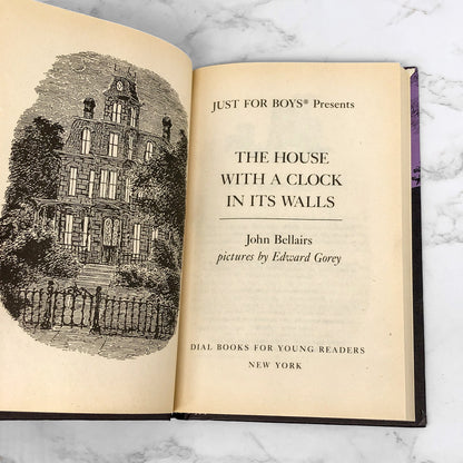 The House With A Clock in Its Walls by John Bellairs & Edward Gorey [1984 HARDCOVER]