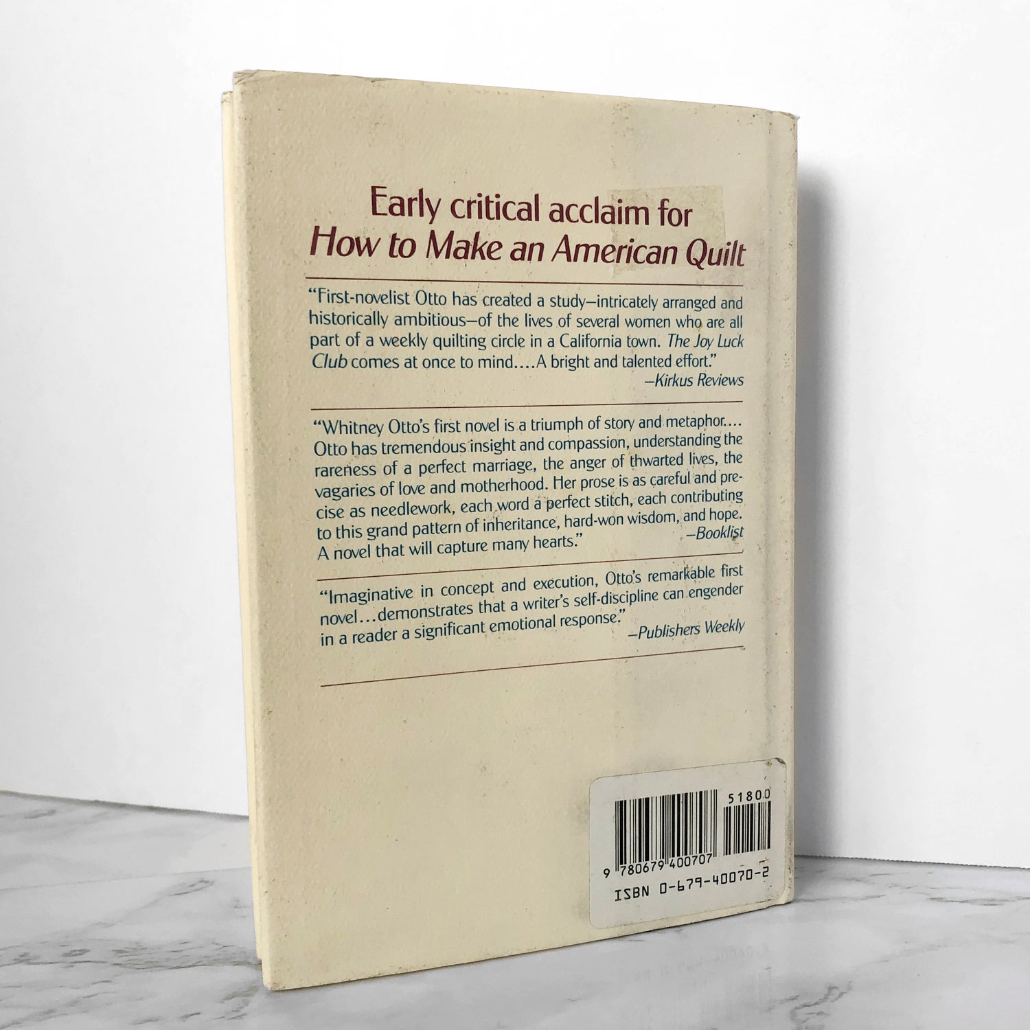 How to Make an American Quilt by Whitney Otto [SIGNED! FIRST EDITION] - Bookshop Apocalypse