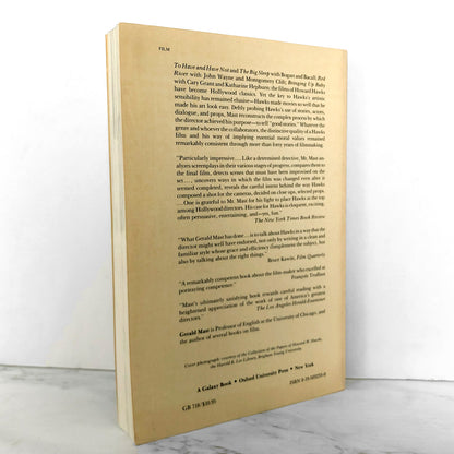 Howard Hawks: Storyteller by Gerald Mast [TRADE PAPERBACK / 1984]