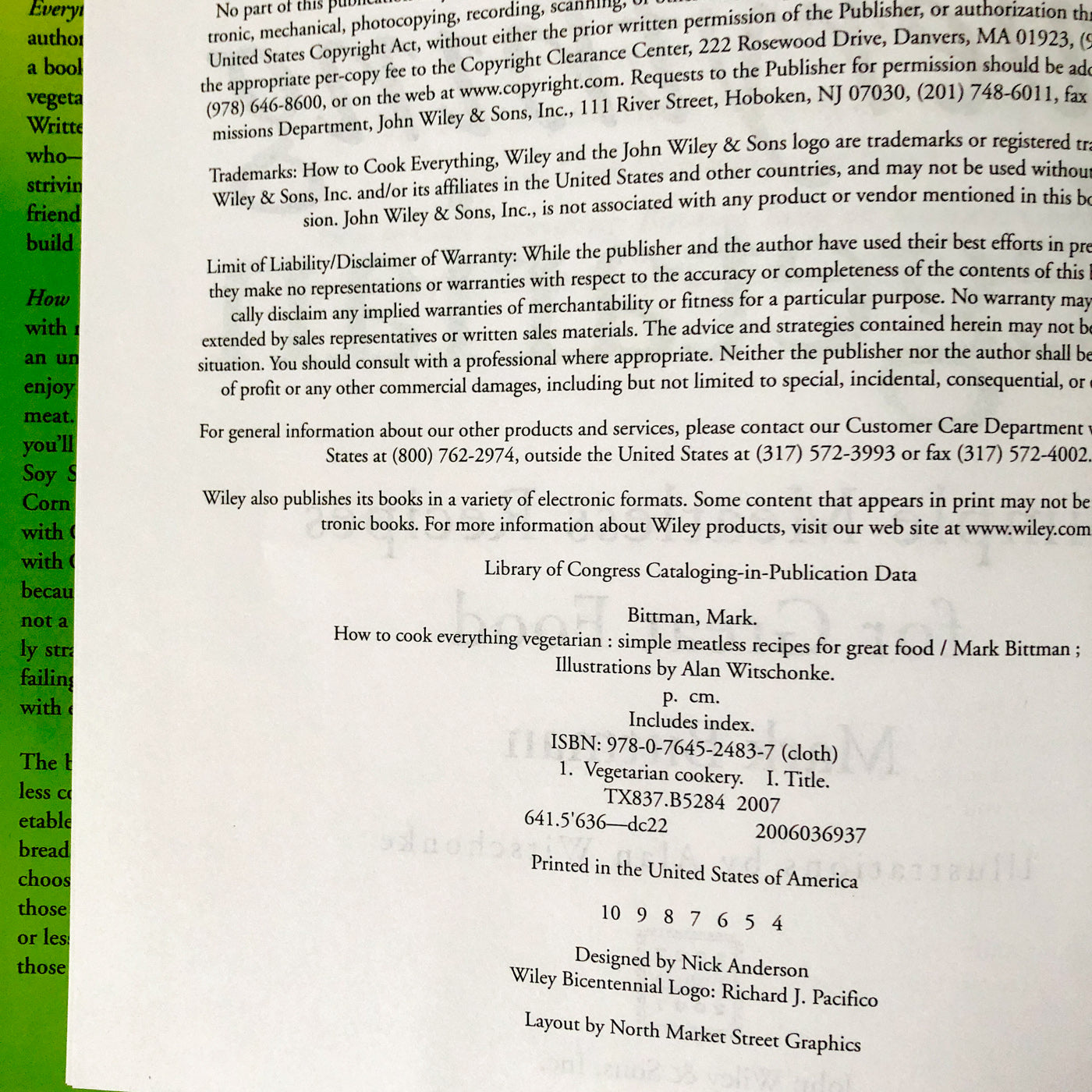 How to Cook Everything Vegetarian by Mark Bittman [FIRST EDITION]