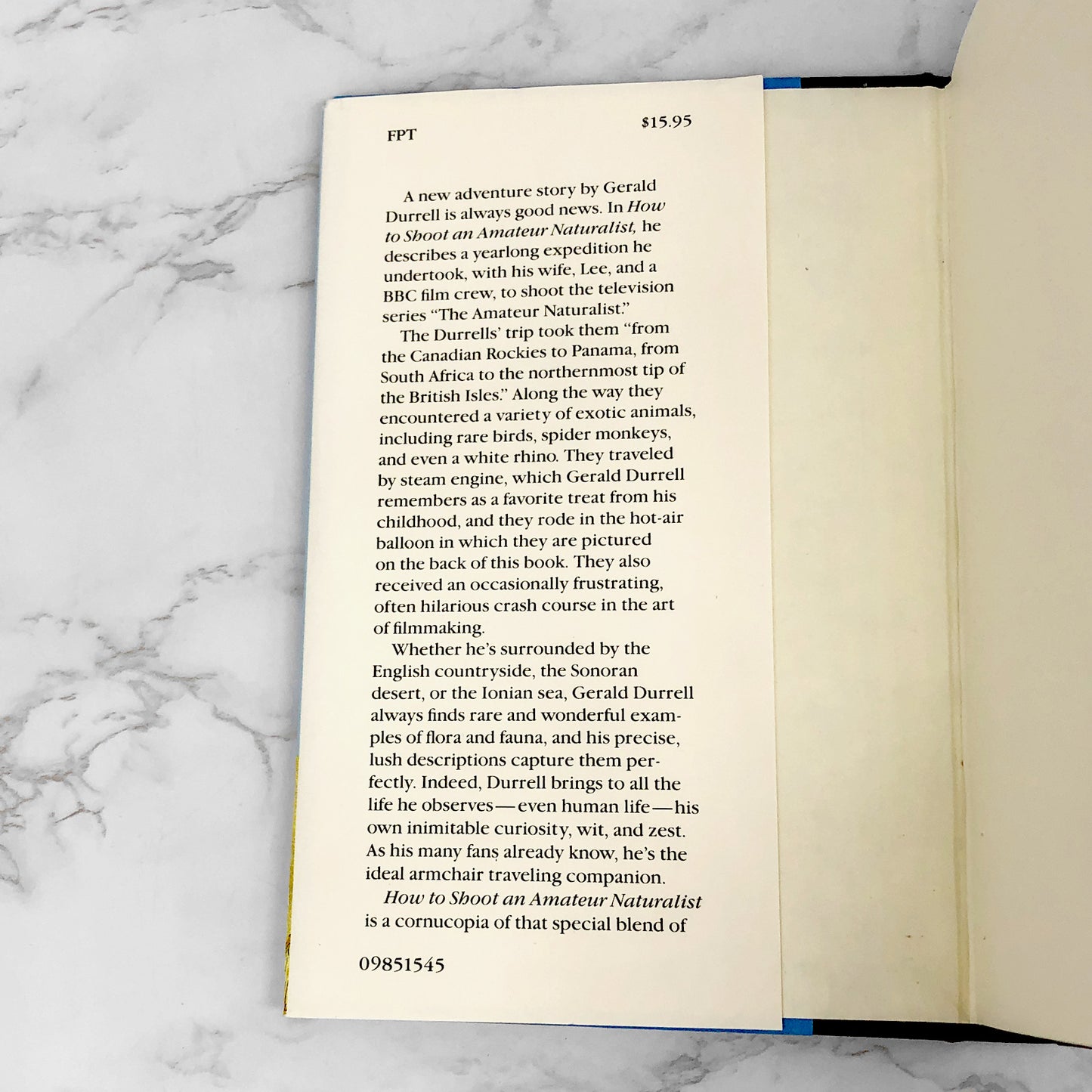 How to Shoot an Amateur Naturalist by Gerald Durrell [FIRST EDITION] 1985 • Little Brown