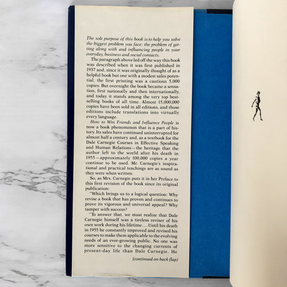 How To Win Friends and Influence People by Dale Carnegie [REVISED HARDCOVER] 1981