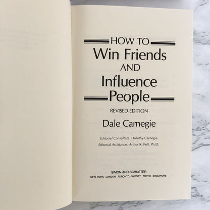 How To Win Friends and Influence People by Dale Carnegie [REVISED HARDCOVER] 1981