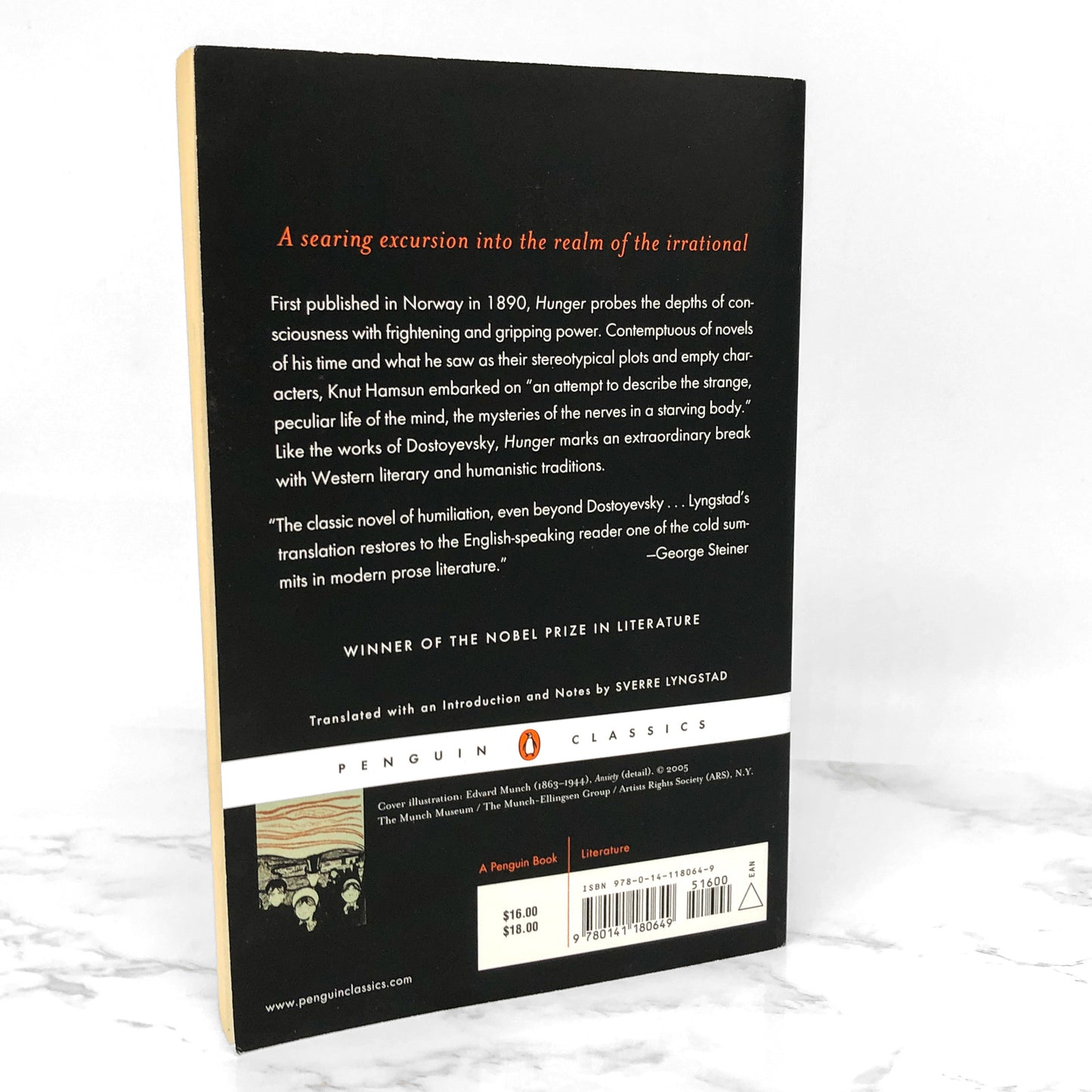 Hunger by Knut Hamsun [PENGUIN CLASSICS PAPERBACK] 1998