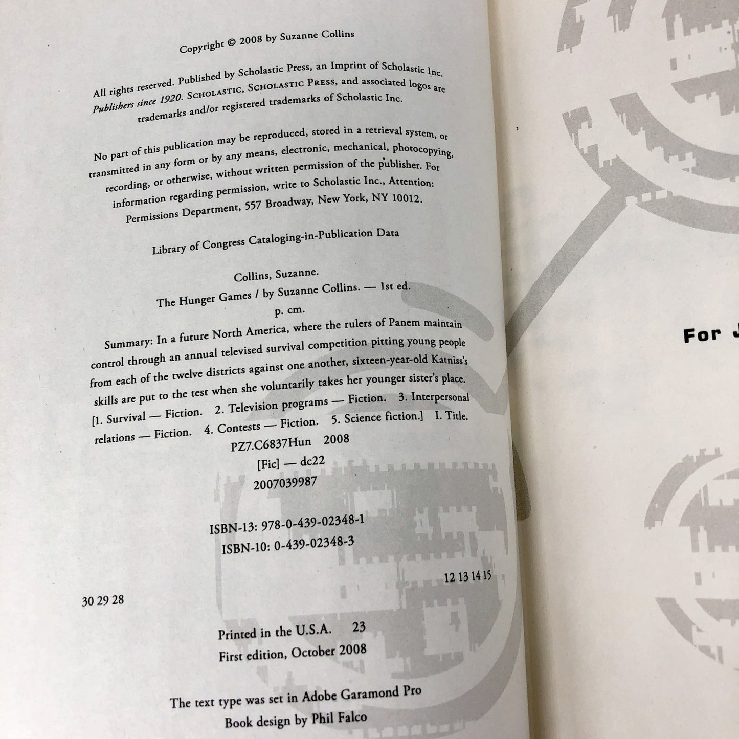 The Hunger Games by Suzanne Collins [FIRST EDITION] 2008