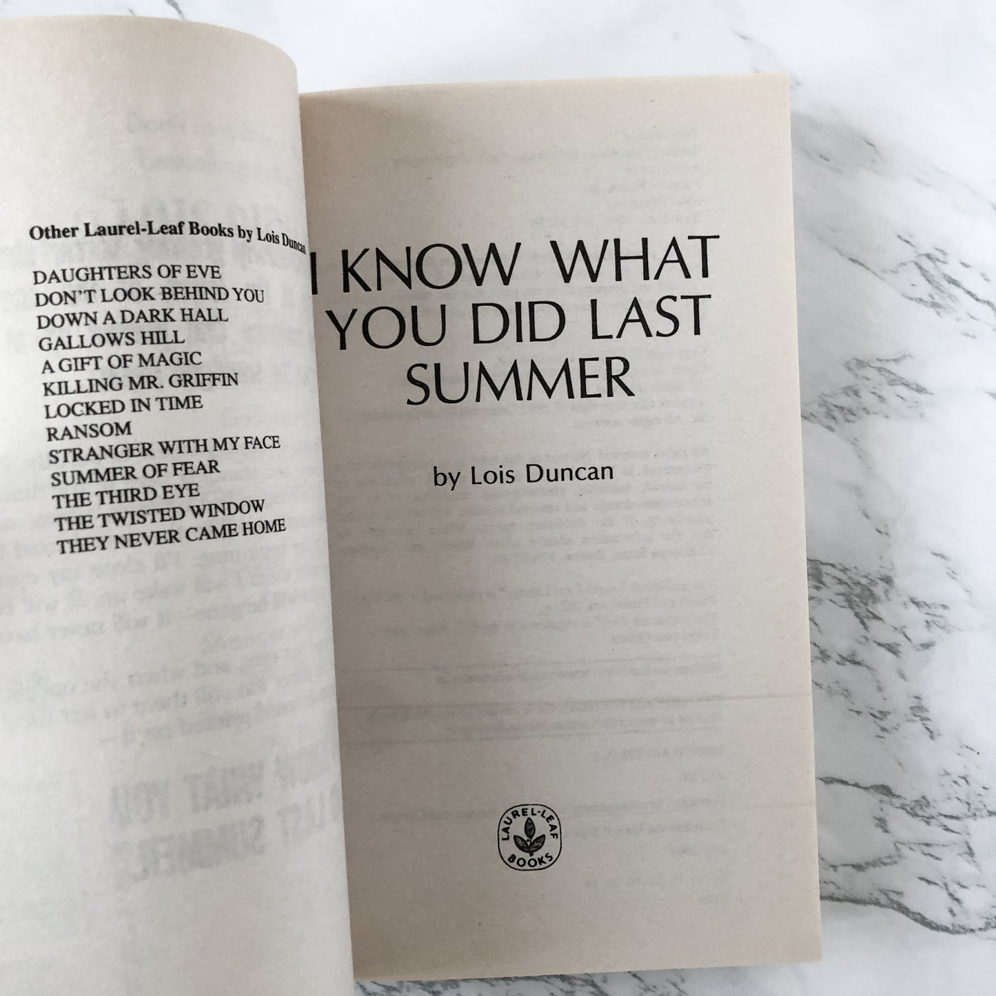 I Know What You Did Last Summer by Lois Duncan [MOVIE TIE-IN PAPERBACK] - Bookshop Apocalypse
