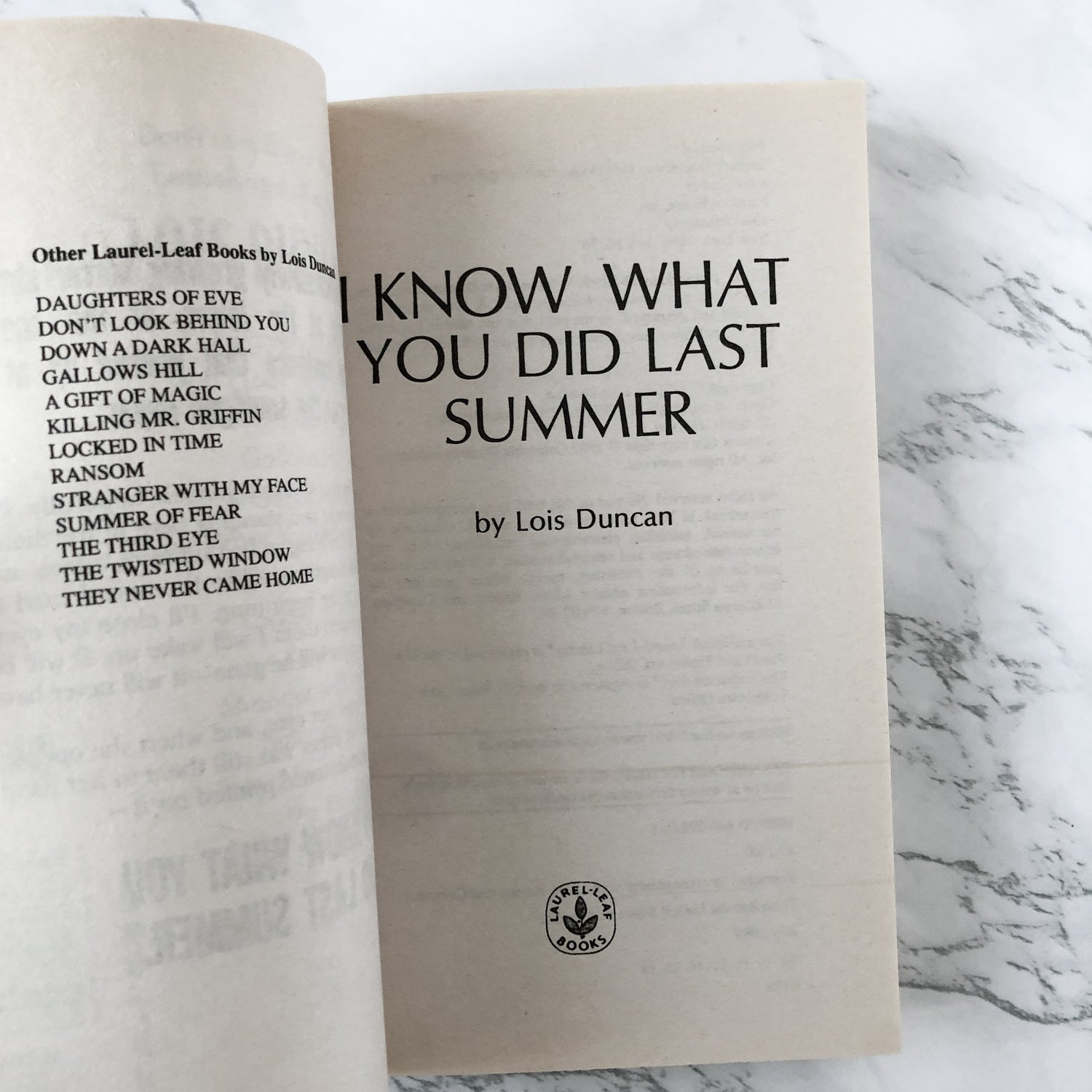 I Know What You Did Last Summer by Lois Duncan [MOVIE TIE-IN PAPERBACK] - Bookshop Apocalypse