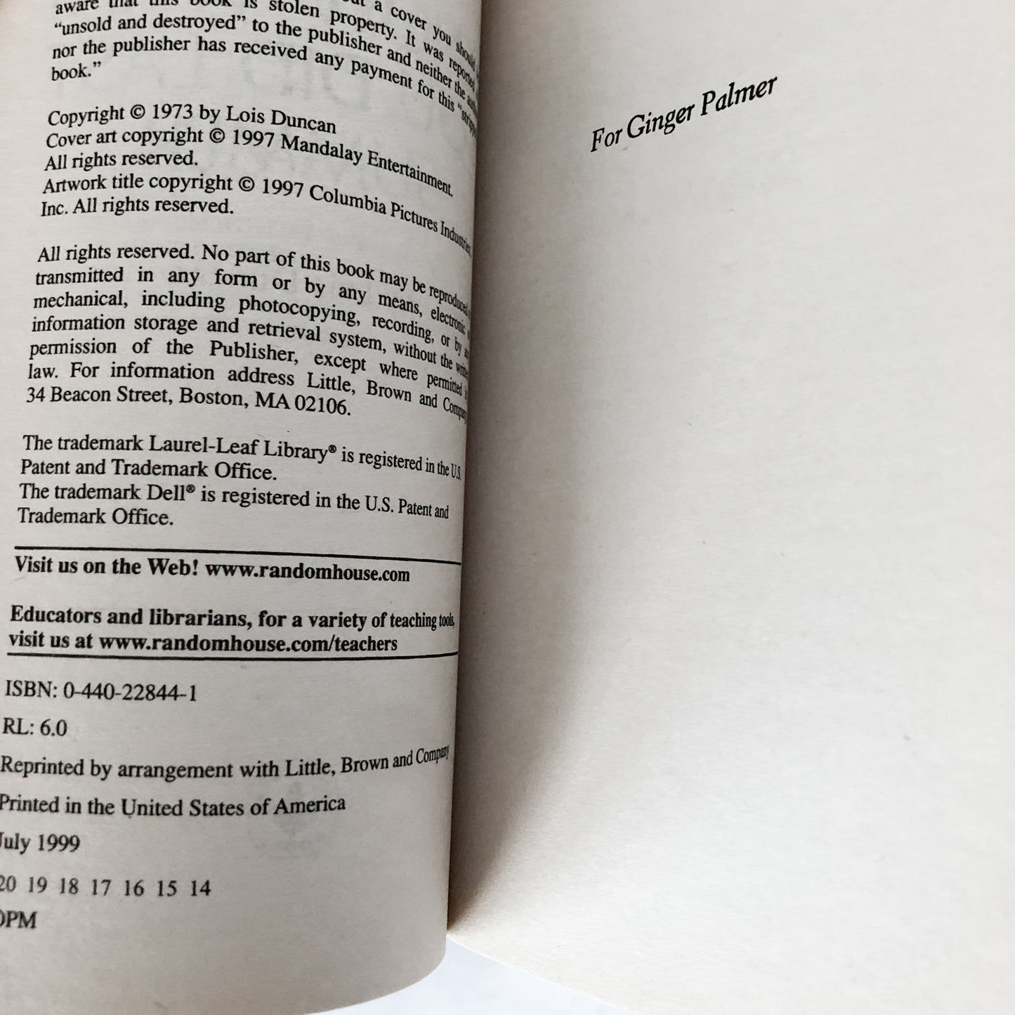 I Know What You Did Last Summer by Lois Duncan [MOVIE TIE-IN PAPERBACK] - Bookshop Apocalypse