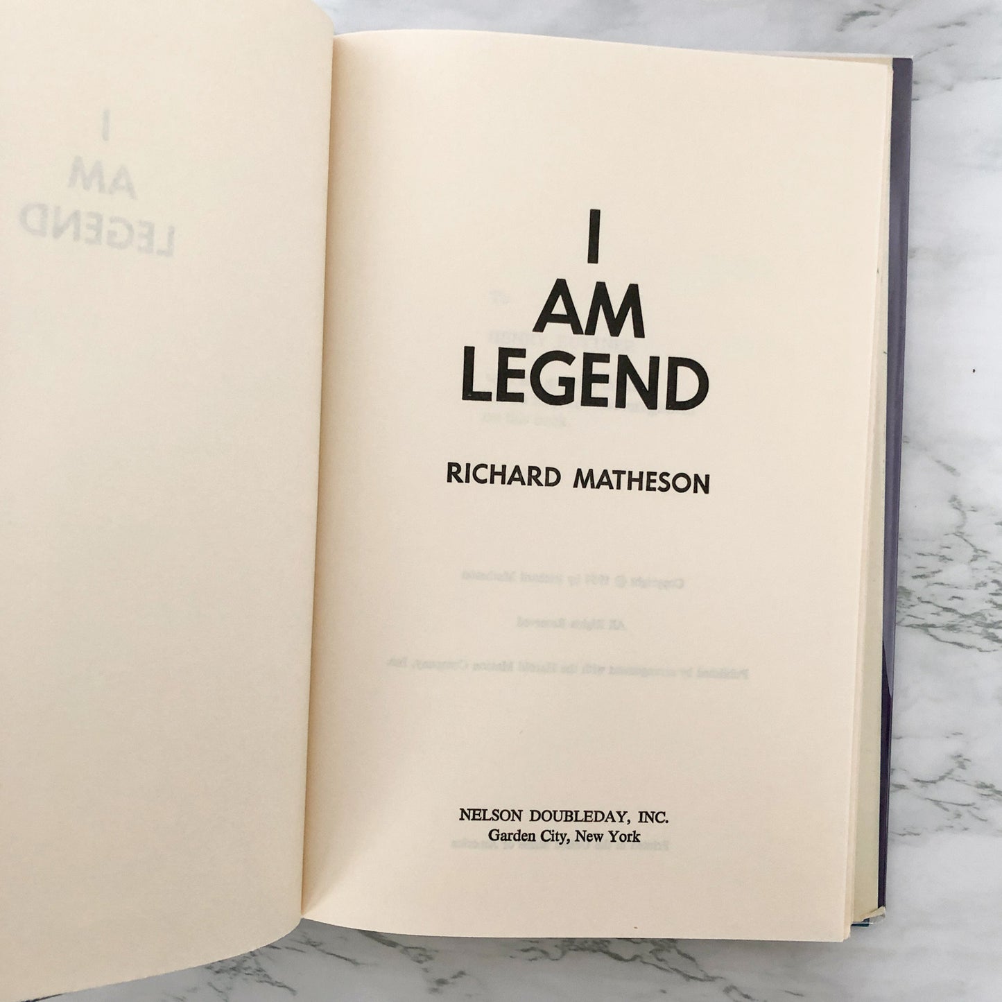 I am Legend by Richard Matheson [BOOK CLUB EDITION / 1954]