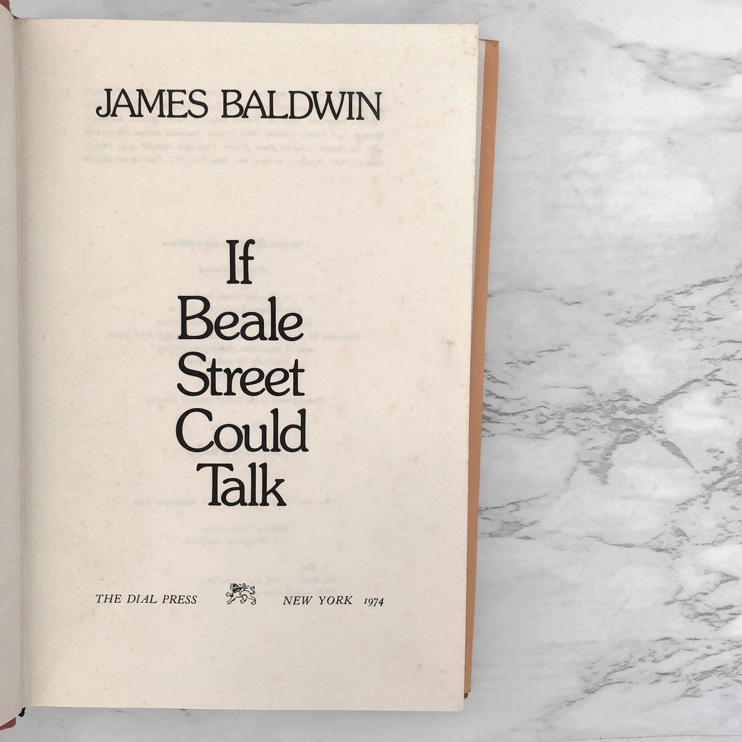If Beale Street Could Talk by James Baldwin [FIRST EDITION / FIRST PRINTING] 1974 • The Dial Press