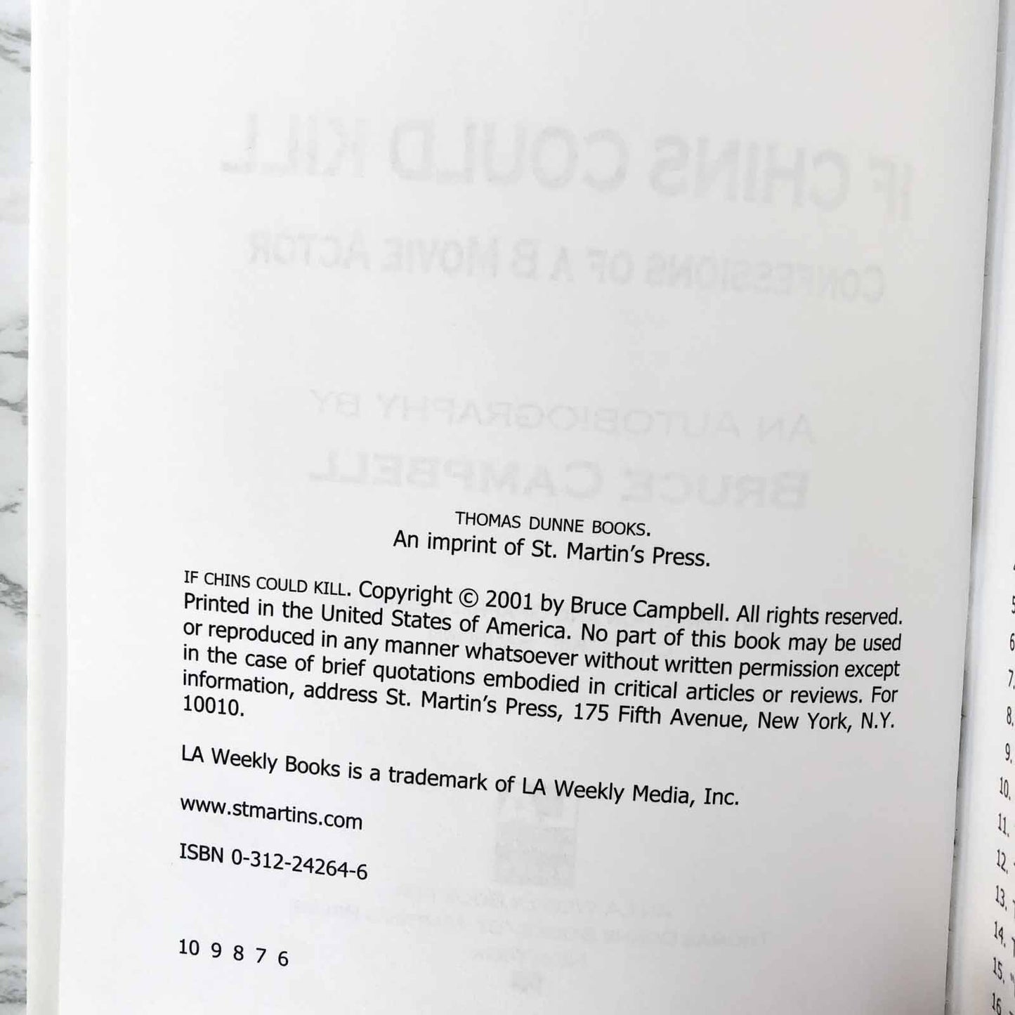 If Chins Could Kill: Confessions of a B Movie Actor by Bruce Campbell [FIRST EDITION] 2001
