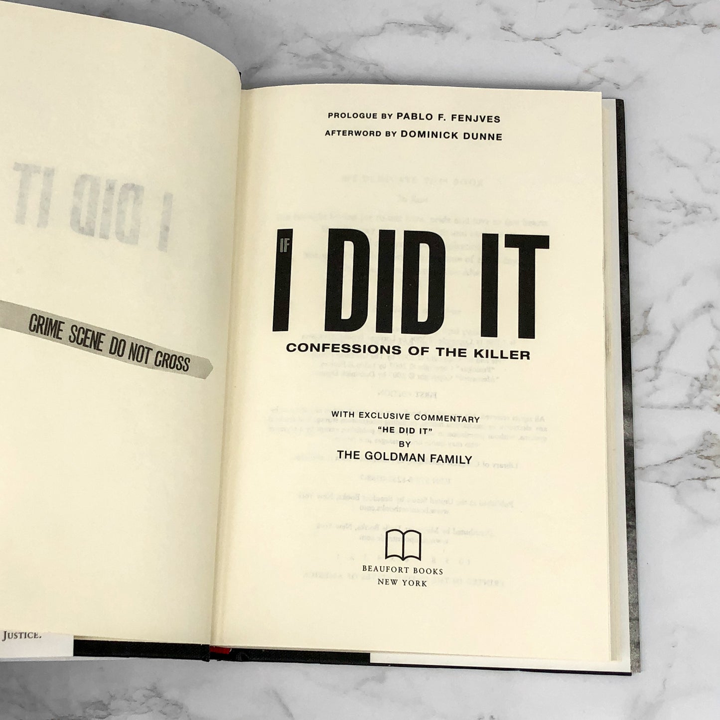 If I Did It: Confessions of the Killer by O.J. Simpson [FIRST EDITION • FIRST PRINTING] 2007