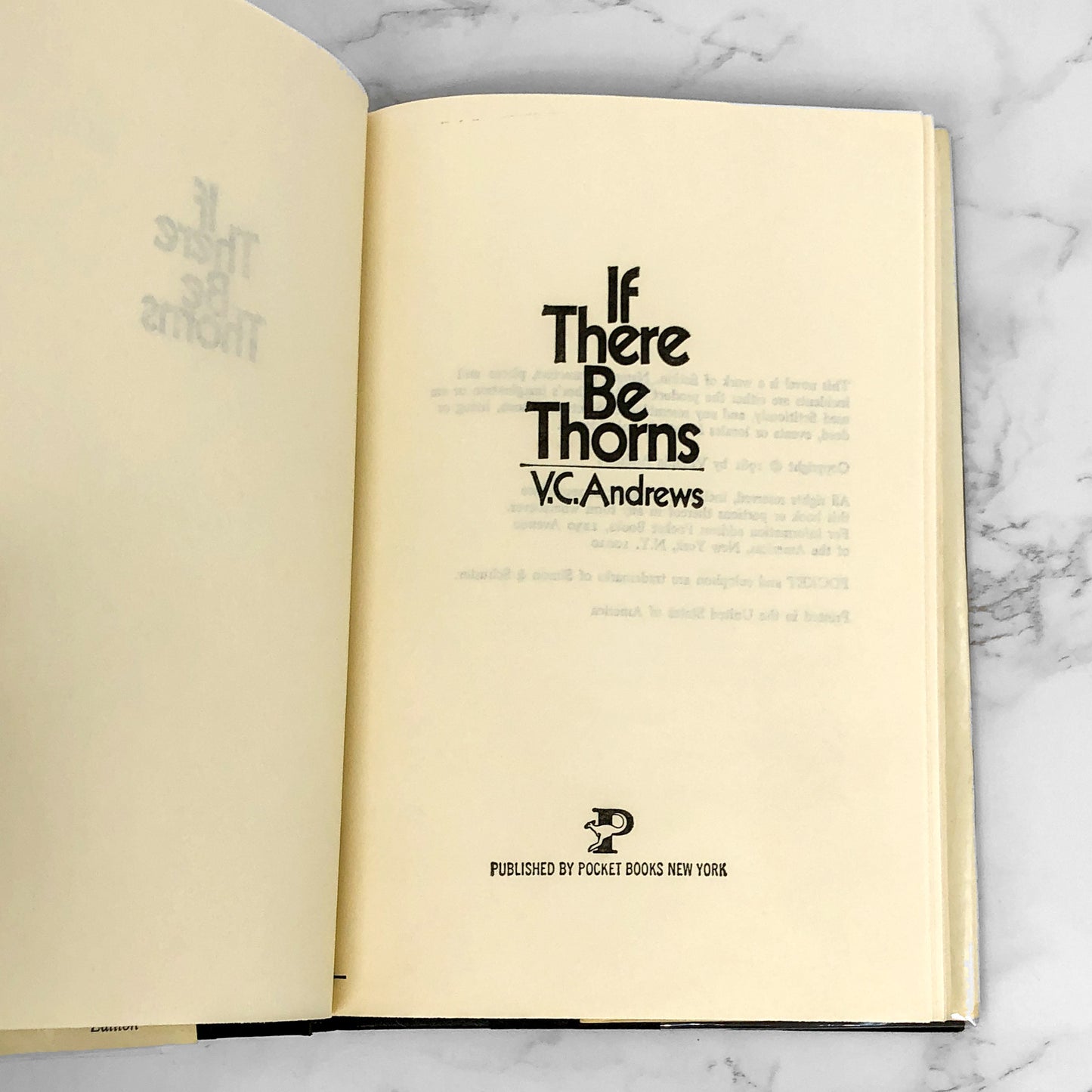 If There Be Thorns by V.C. Andrews [1981 HARDCOVER]