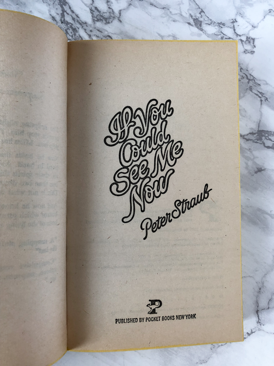 If You Could See Me Now by Peter Straub - Bookshop Apocalypse