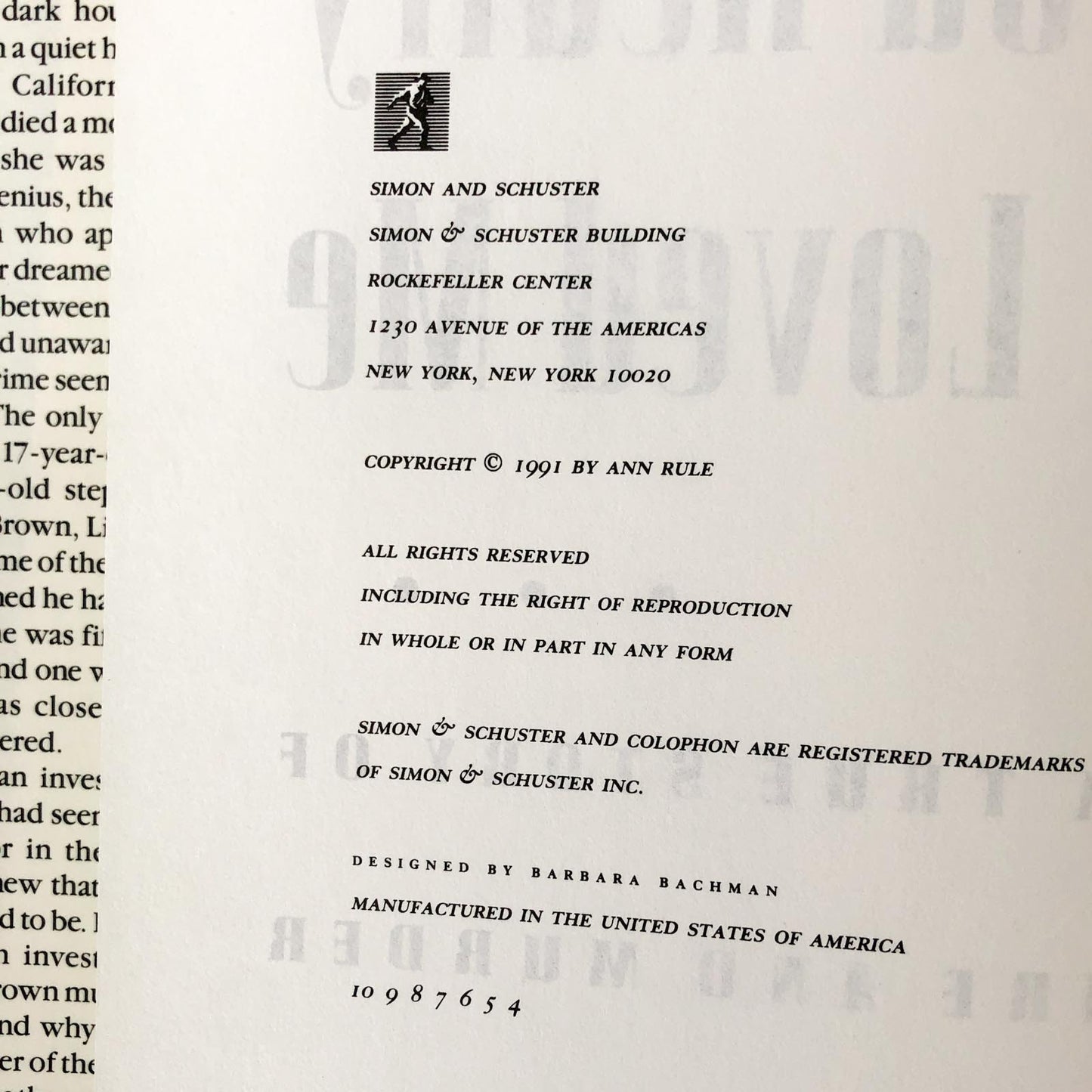 If You Really Loved Me: A True Story of Desire & Murder by Ann Rule [FIRST EDITION] 1991 • Simon & Schuster