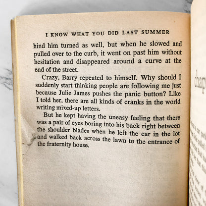 I Know What You Did Last Summer by Lois Duncan [1975 PAPERBACK]