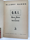 Q.B.I.: Queen's Bureau of Investigation by Ellery Queen [1956 PAPERBACK] - Bookshop Apocalypse