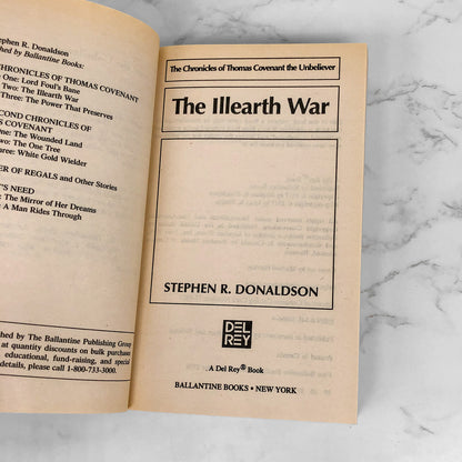 The Illearth War by Stephen R. Donaldson [1989 PAPERBACK]