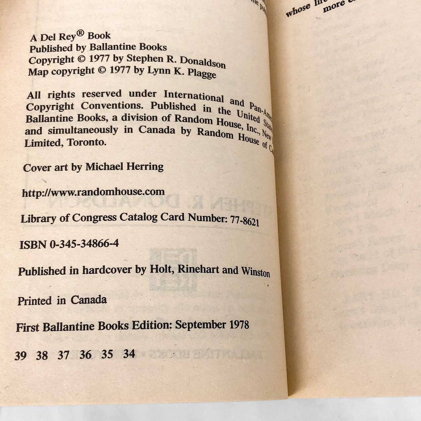 The Illearth War by Stephen R. Donaldson [1989 PAPERBACK]