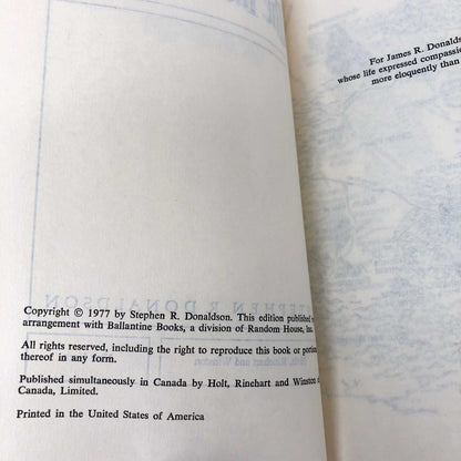 The Illearth War by Stephen R. Donaldson [1977 HARDCOVER]