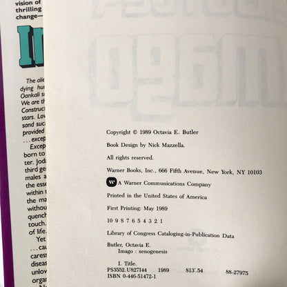 Imago by Octavia E. Butler [FIRST EDITION / FIRST PRINTING]
