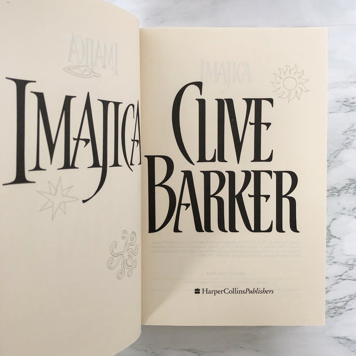 Imajica by Clive Barker [FIRST BOOK CLUB EDITION / 1991]