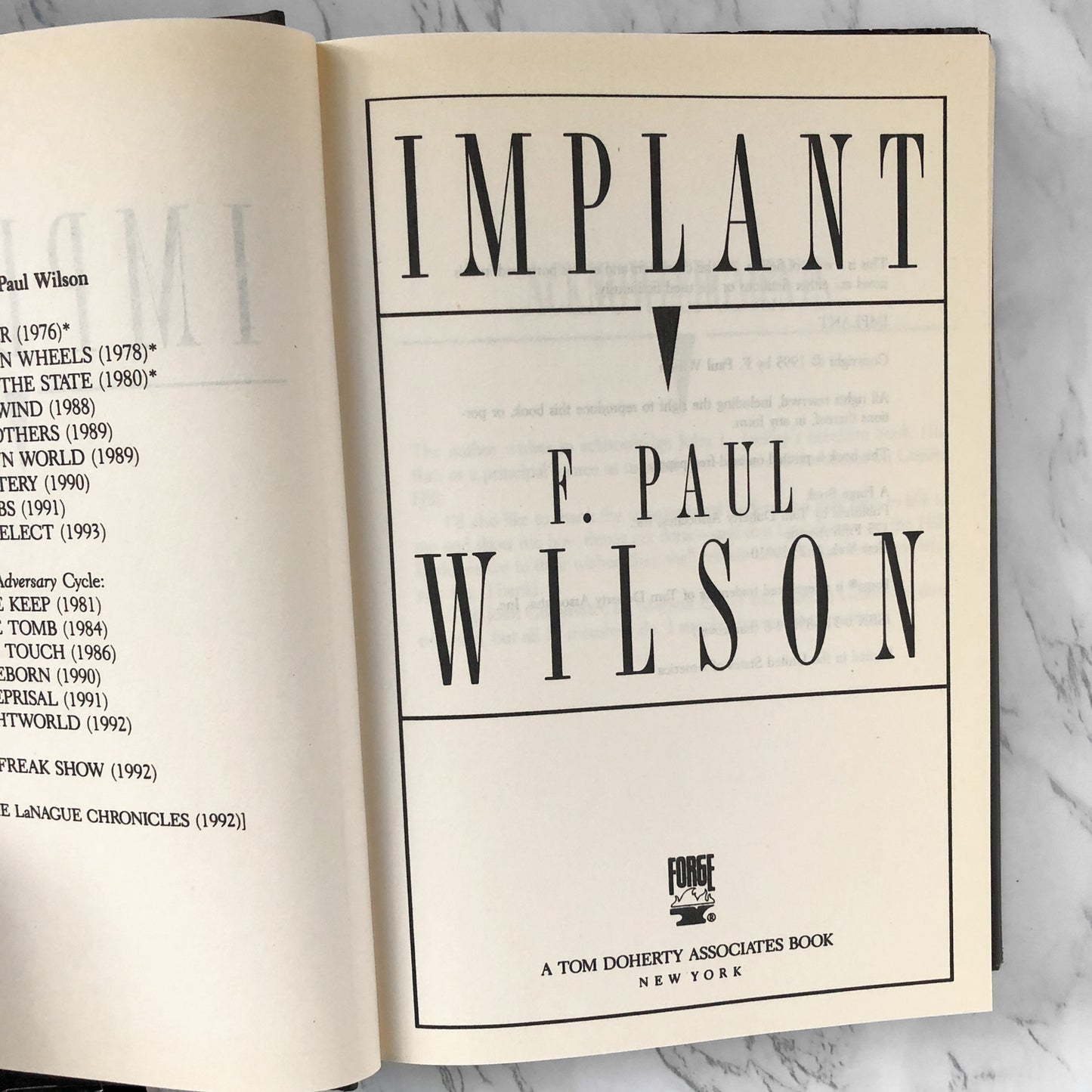 Implant by F. Paul Wilson [FIRST BC EDITION] - Bookshop Apocalypse