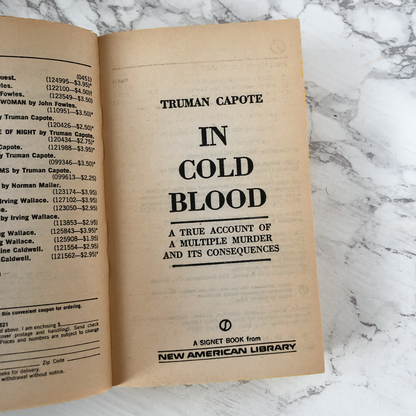 In Cold Blood by Truman Capote [1980 PAPERBACK] - Bookshop Apocalypse