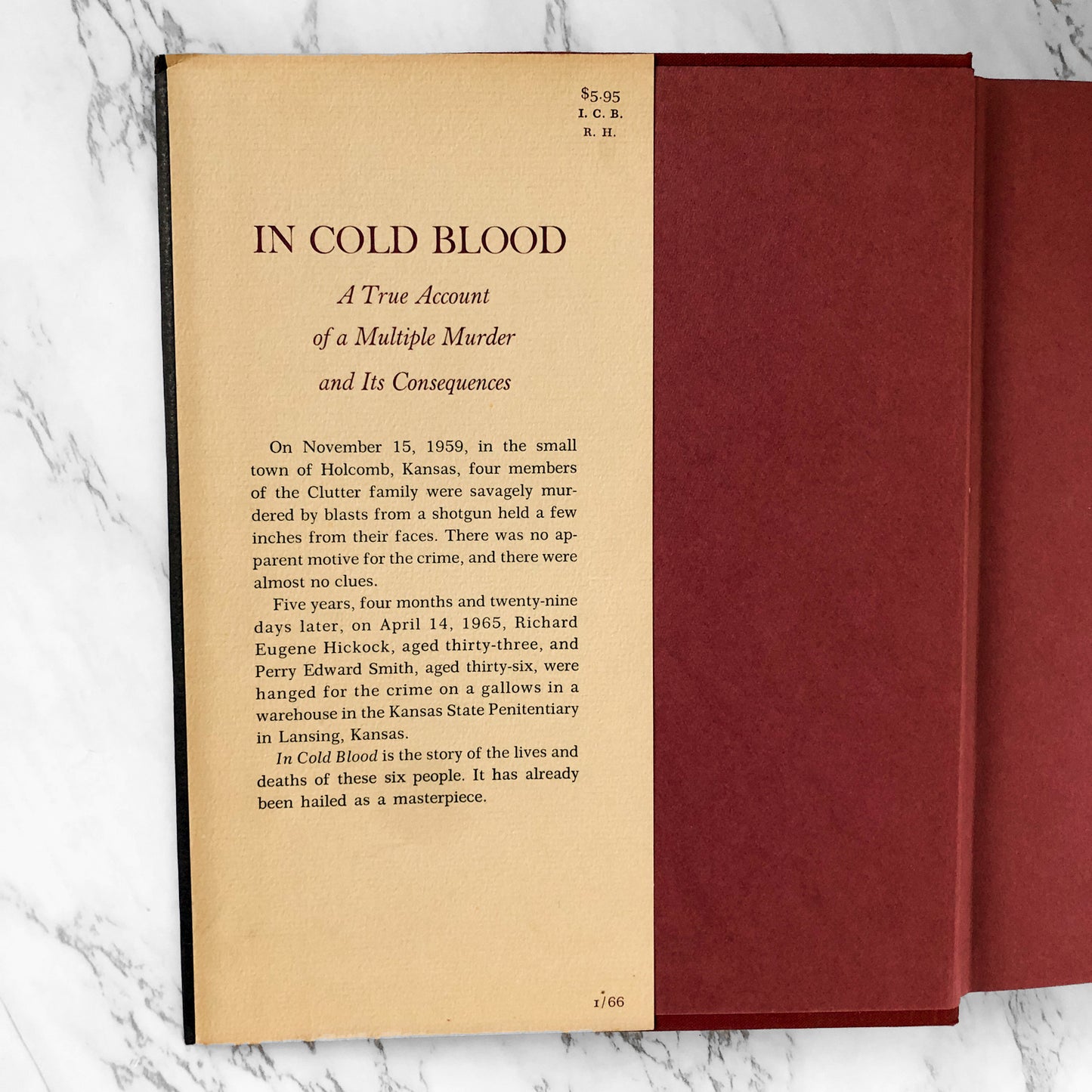 In Cold Blood by Truman Capote [FIRST EDITION / SEVENTH PRINTING] - Bookshop Apocalypse