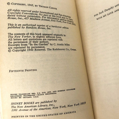 In Cold Blood by Truman Capote [1967 MOVIE TIE-IN PAPERBACK]