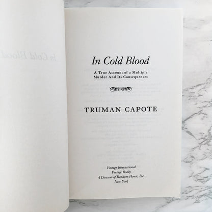 In Cold Blood by Truman Capote [TRADE PAPERBACK / 2012]