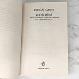 In Cold Blood by Truman Capote [U.K. TRADE PAPERBACK] 2000  ❧ Penguin Modern Classics
