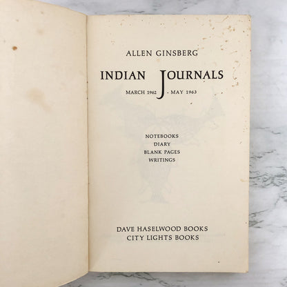 Indian Journals by Allen Ginsberg [TRADE PAPERBACK / 1970]