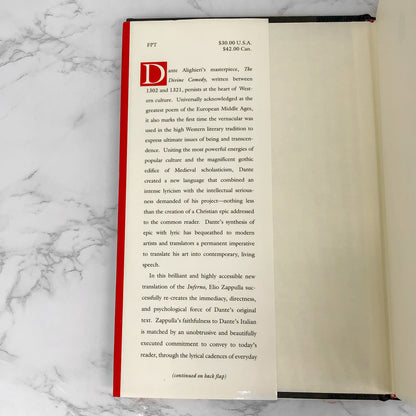 Inferno by Dante Alighieri - A New Verse Translation by Elio Zappulla  [FIRST EDITION THUS] 1998
