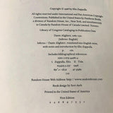 Inferno by Dante Alighieri - A New Verse Translation by Elio Zappulla  [FIRST EDITION THUS] 1998