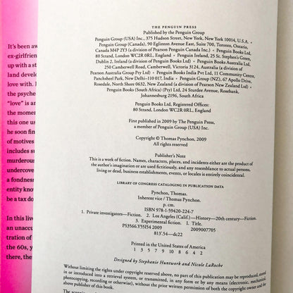 Inherent Vice by Thomas Pynchon [FIRST EDITION / FIRST PRINTING]