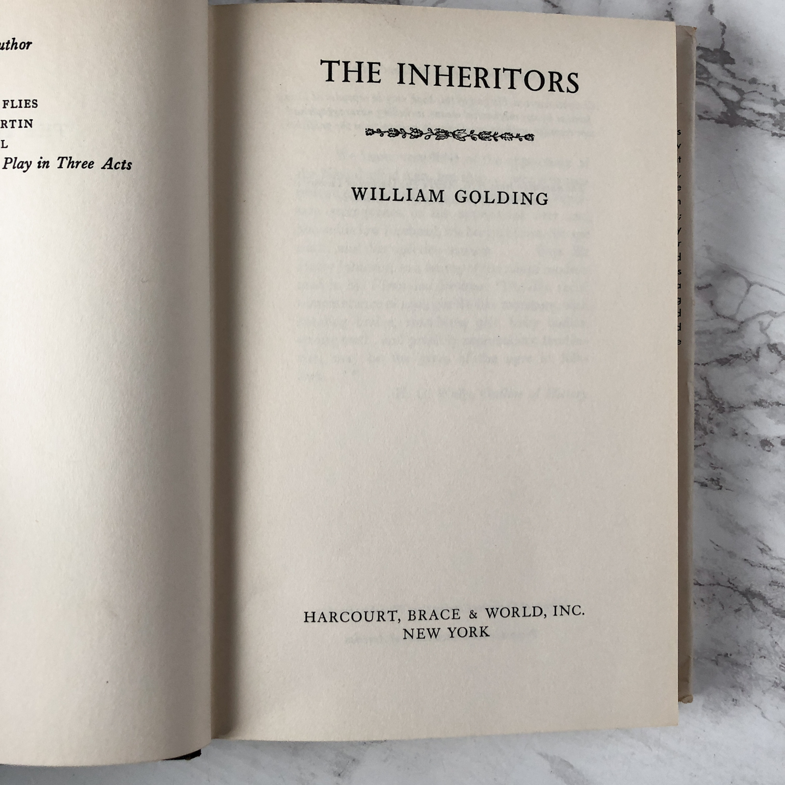 The Inheritors by William Golding [FIRST EDITION / 1955] - Bookshop Apocalypse