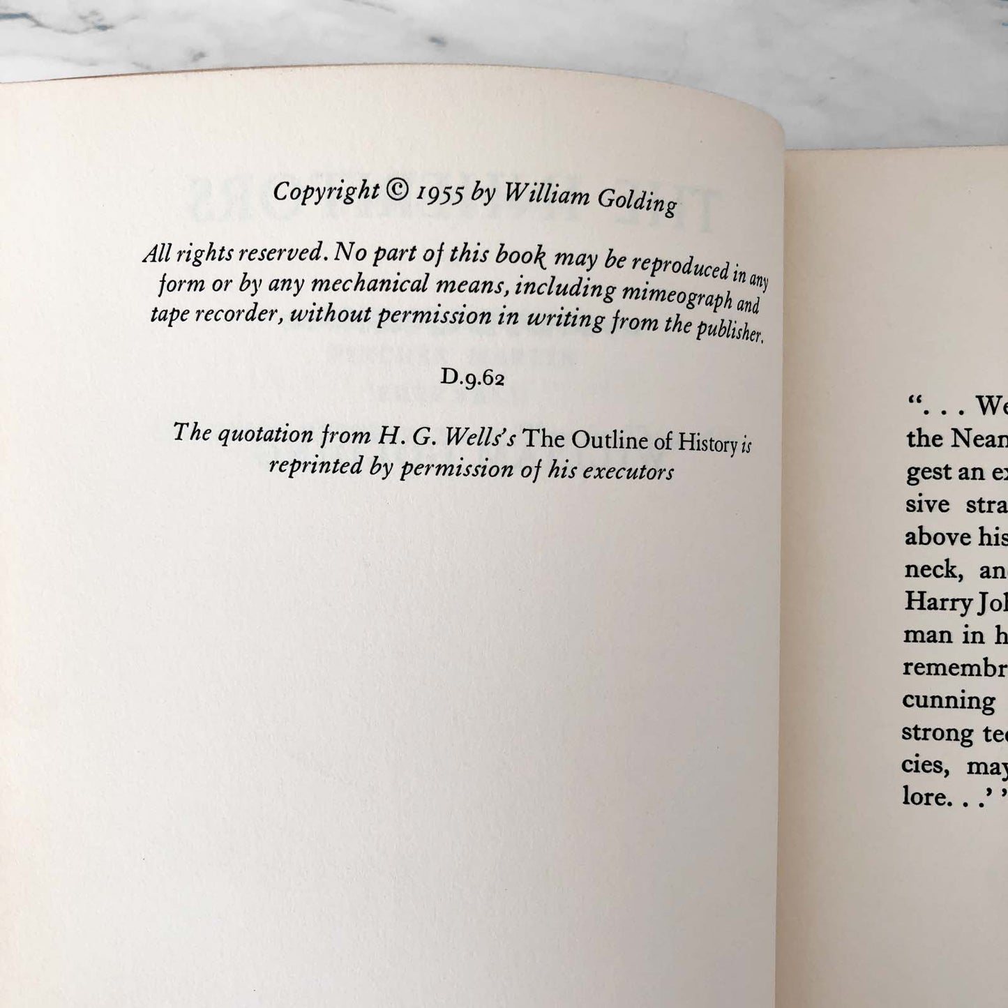 The Inheritors by William Golding [U.S. FIRST EDITION / FIRST PRINTING]