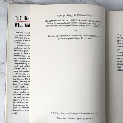 The Inheritors by William Golding [FIRST EDITION / 1955] - Bookshop Apocalypse