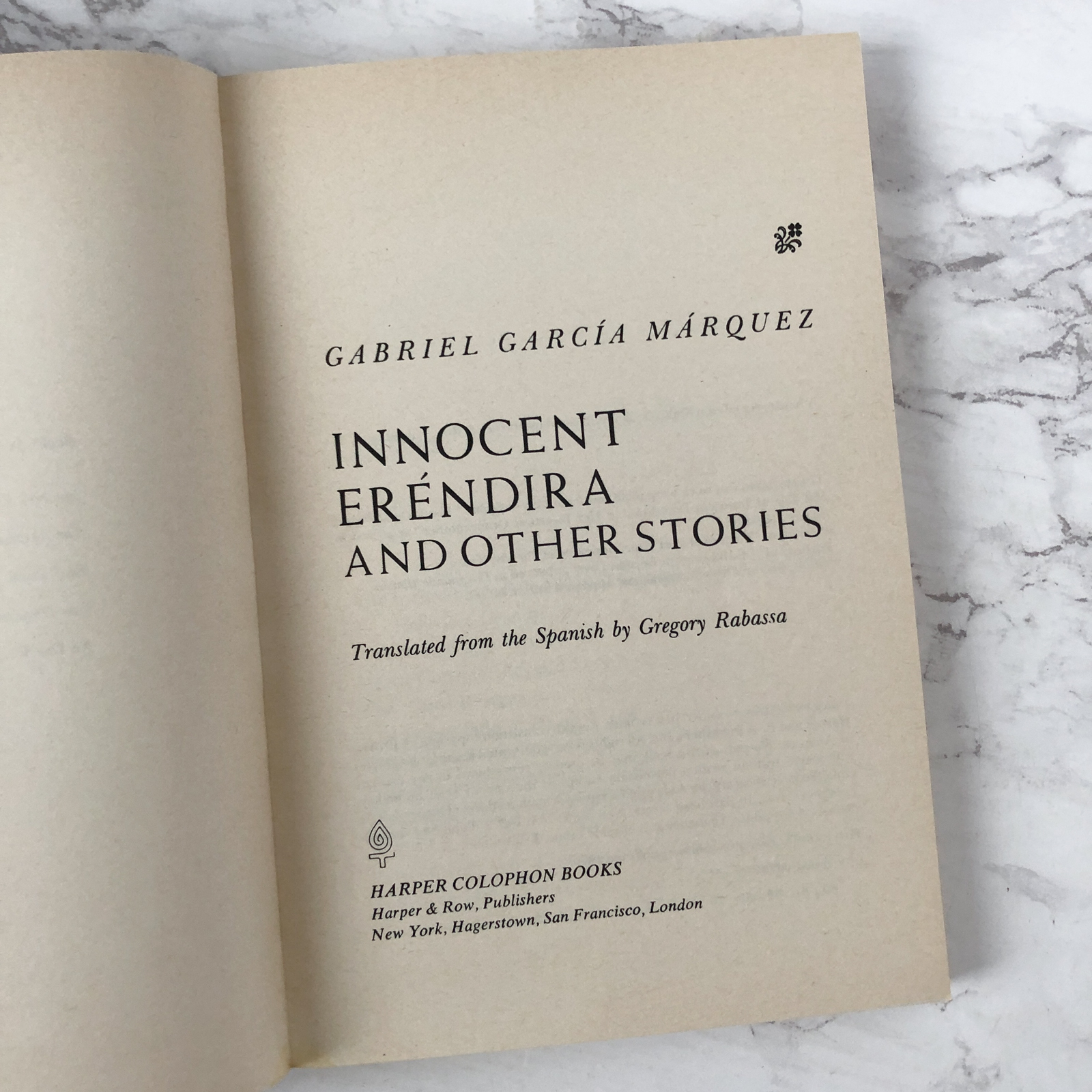 Innocent Eréndira and Other Stories by Gabriel Garcia Marquez [1979 TRADE PAPERBACK] - Bookshop Apocalypse